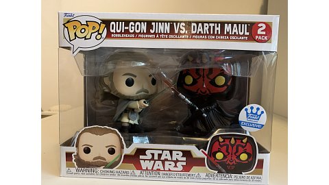 Funko pop Qui-Gon vs Darth Maul